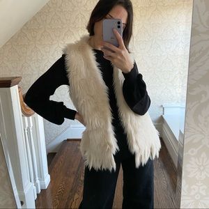Off-white Faux Fur Vest
